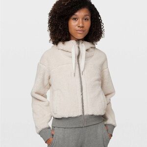 Women's Cream Hooded Jacket